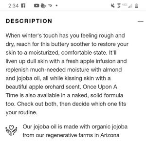 Lush Once upon a time lotion